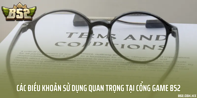 Các điều khoản sử dụng quan trọng tại cổng game B52
